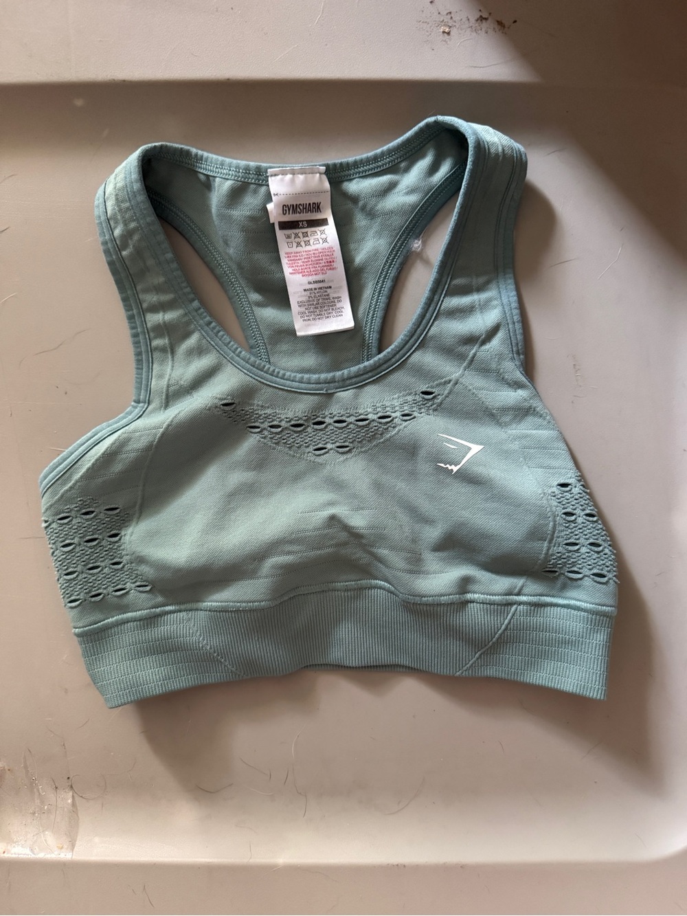 Gymshark Mint Green Seamless Racerback Sports Bra